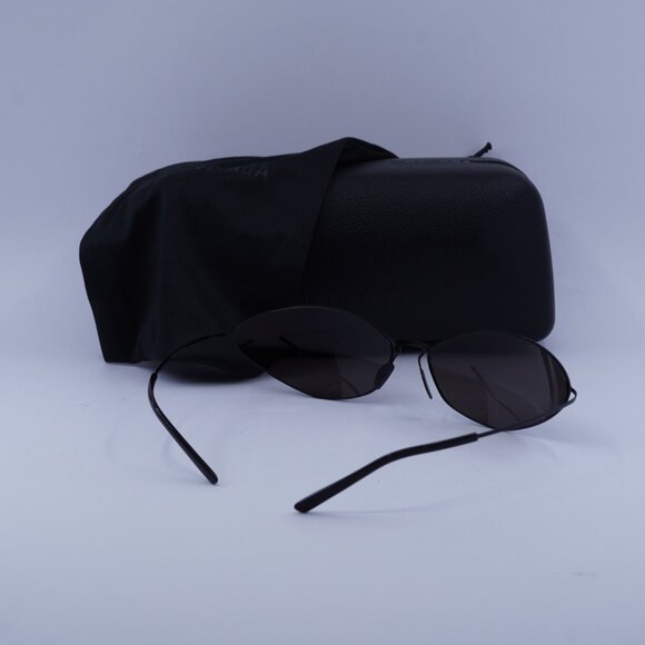 Balenciaga BB0350S 001 Cat Eye Sunglasses - Black/Grey - Picture 11 of 11